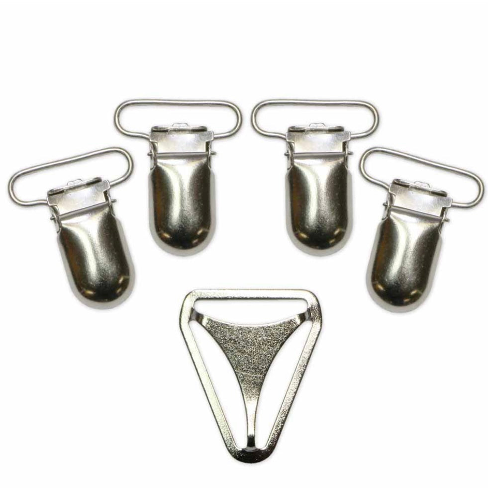 Suspender Set - 25mm (1”) - Gold - 5pcs