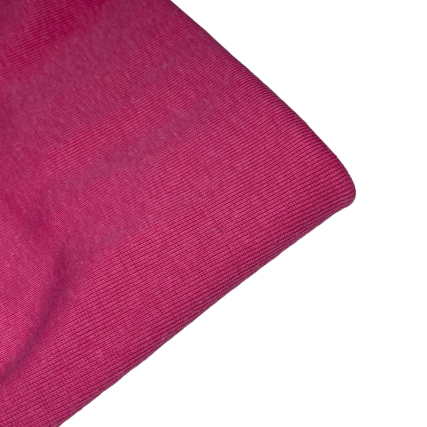 Cotton Tubular Rib Knit - Hot Pink