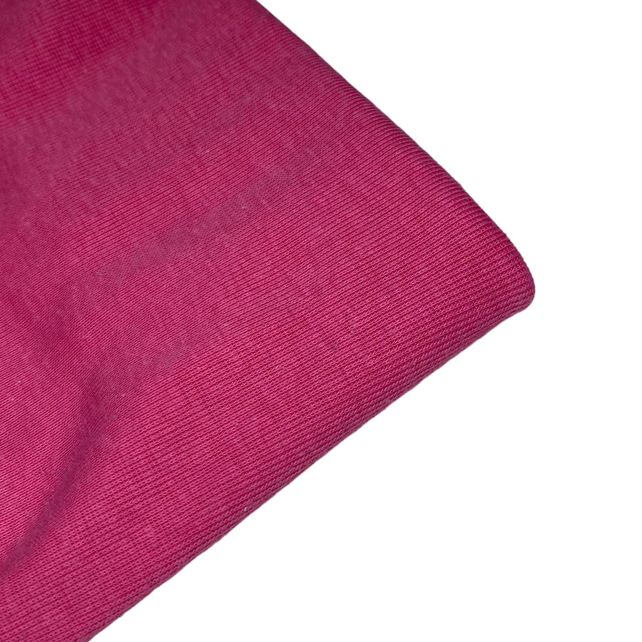 Cotton Tubular Rib Knit - Hot Pink