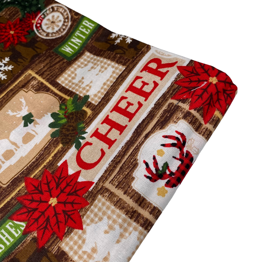 Quilting Cotton - Holiday Cheer - Remnant