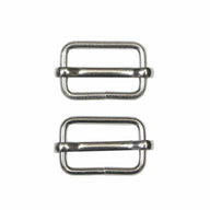 Metal Slide Buckle - 25mm (1″) - Silver - 2 pcs
