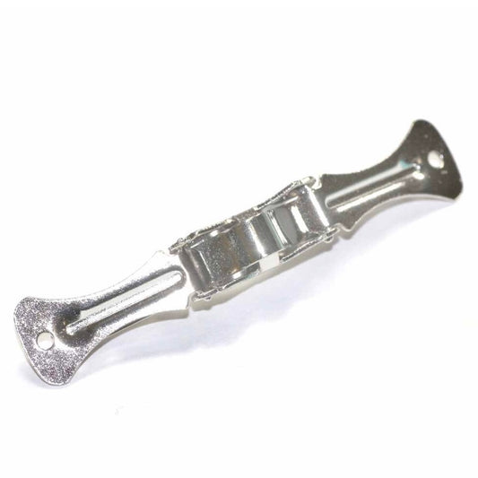 Bow Tie Clip - 7cm (2 3/4”) - Silver - 1pc
