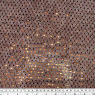 Faux Sequin Shiny Confetti Dot Knit - 45” - Copper