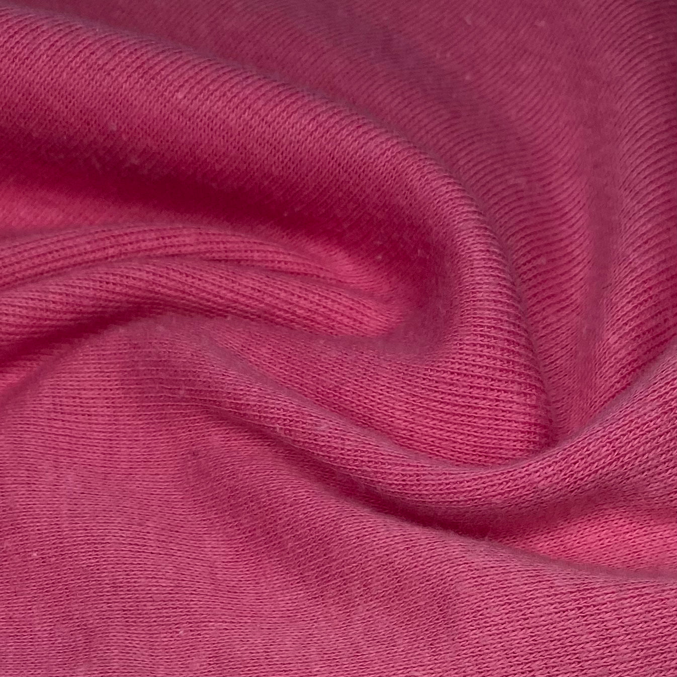 Cotton Tubular Rib Knit - Hot Pink