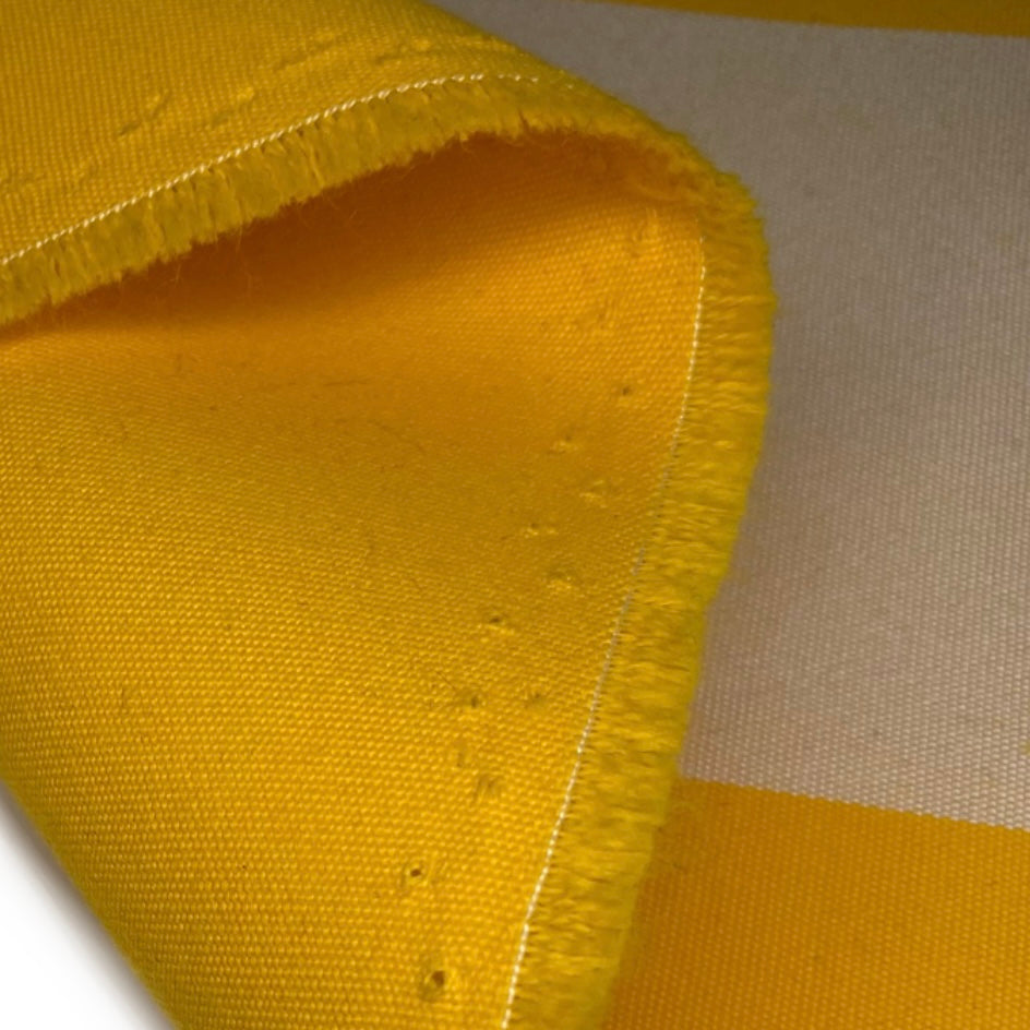 Sunbrella Striped Woven Upholstery - 48” - Yellow