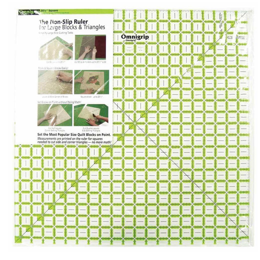 Non Slip Square Ruler - 6 1/2” x 6 1/2”
