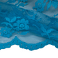 Scalloped Edged Floral Polyester Lace - 52” - Blue