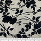 Floral Burnout Silk Chiffon - Black