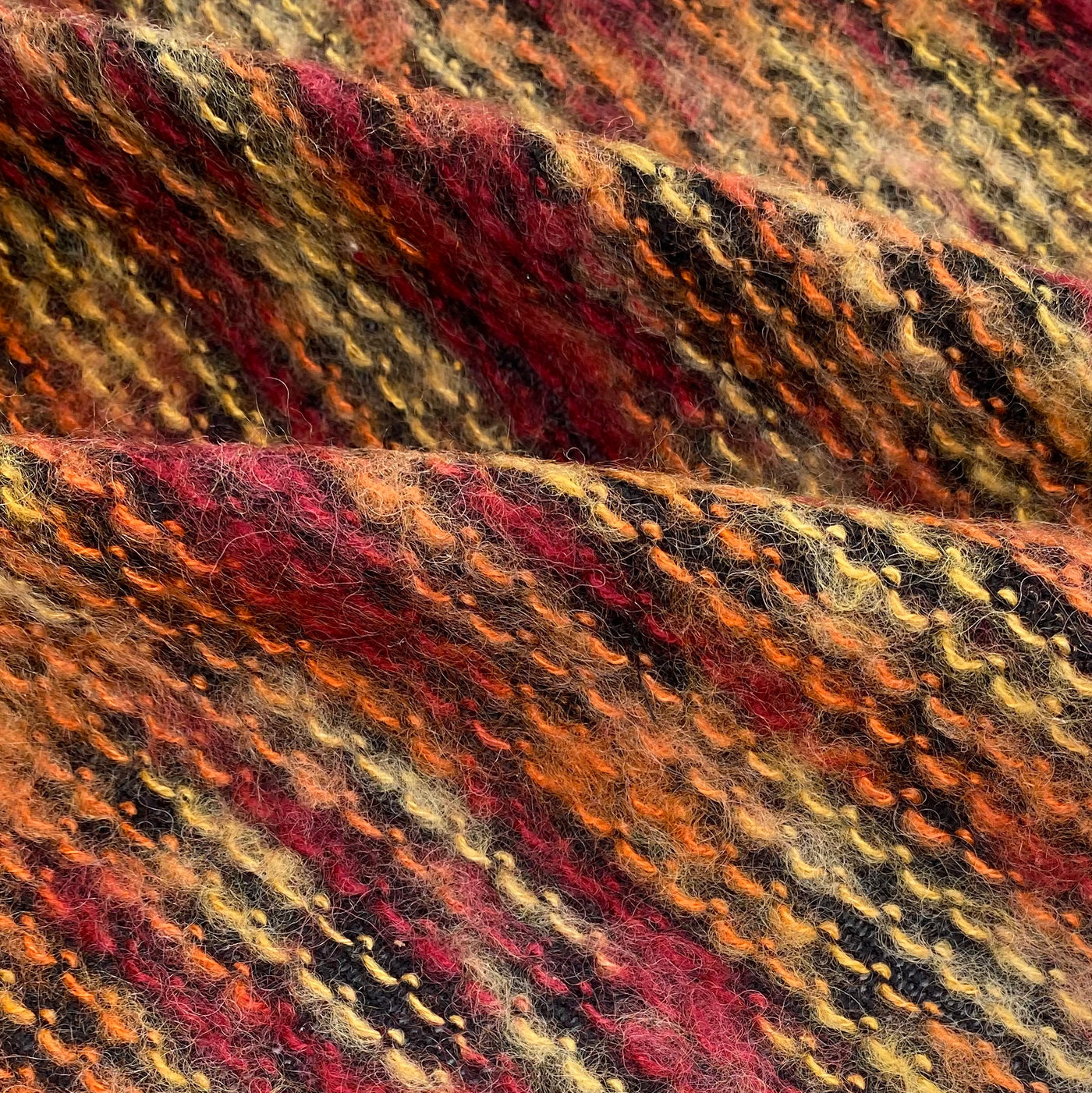 Chenille Mohair Knit - Red/Orange/Yellow