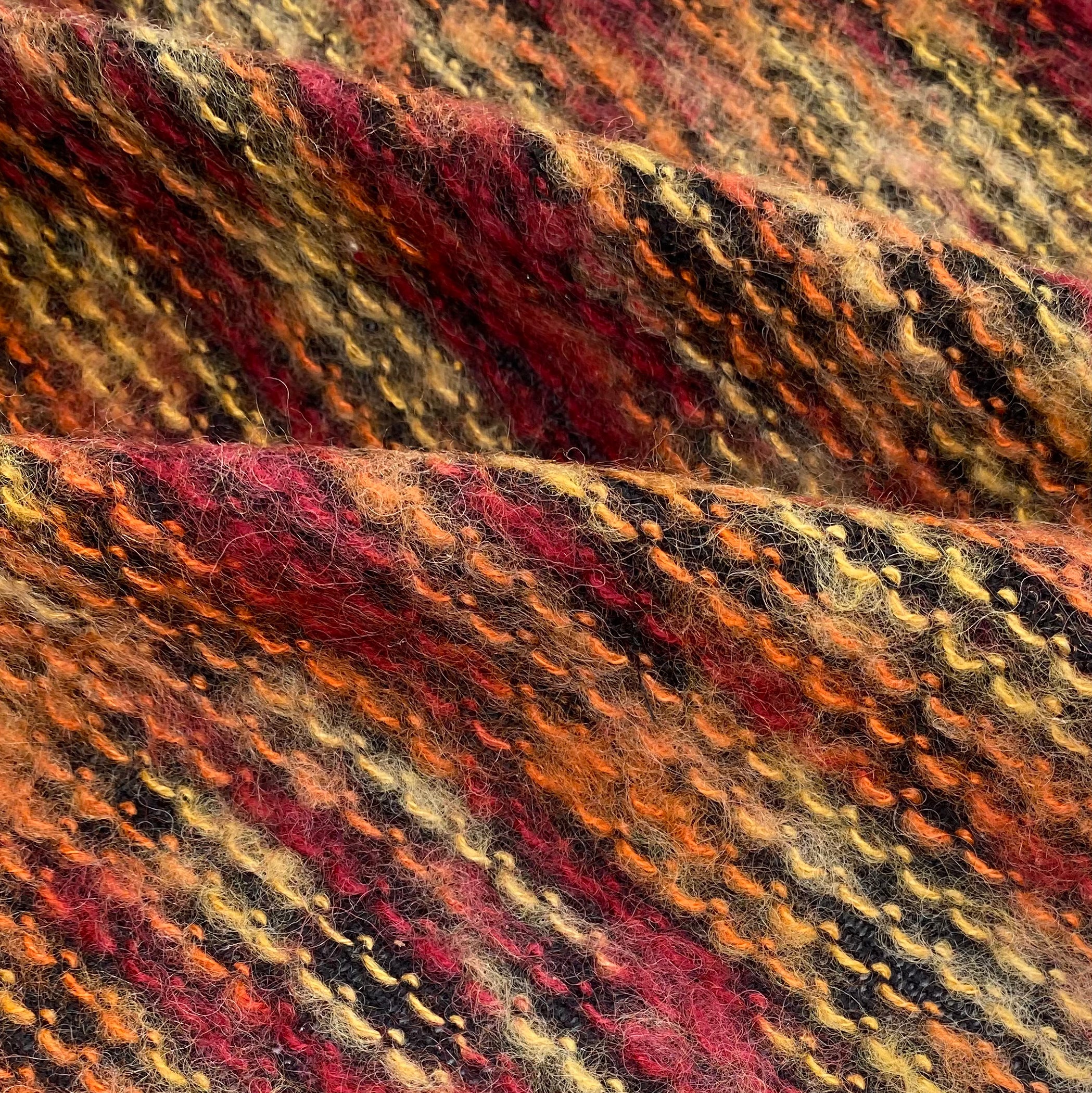 Chenille Mohair Knit - Red/Orange/Yellow