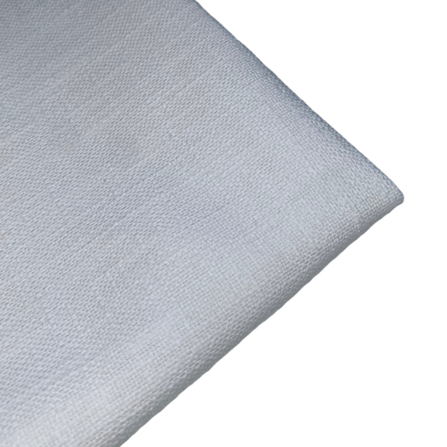 Crosshatch Cotton/Linen Upholstery - 12oz - White