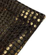 Faux Sequin Large Shiny Confetti Dot Knit - 46” - Gold/Black
