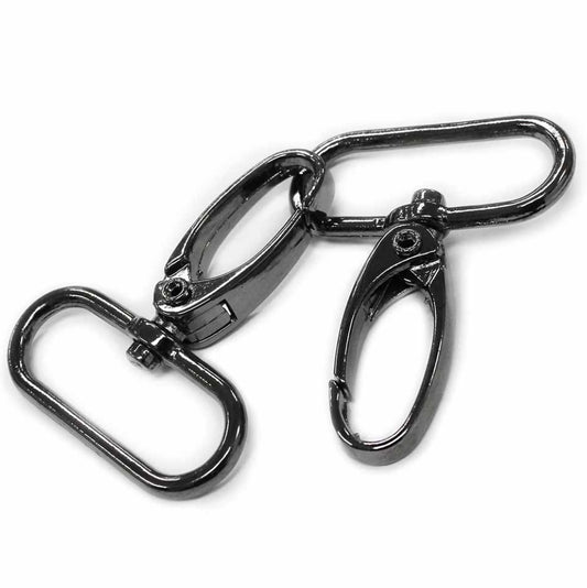 Swivel Clasps - 32mm (1 1/4″) - Gunmetal - 2 pcs.