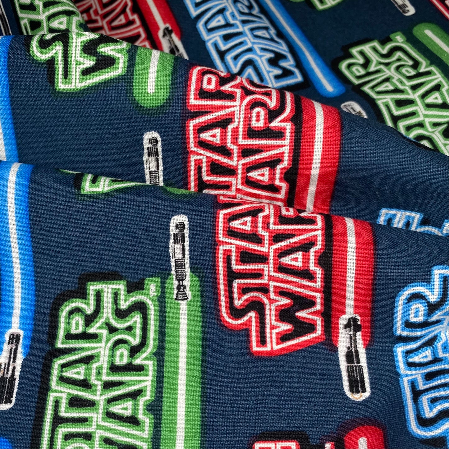 Quilting Cotton - Star Wars Lightsabers - 44”