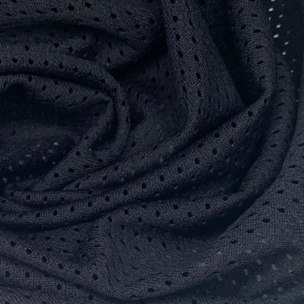 Athletic Jersey Mesh - Black
