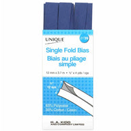 Single Fold Bias Tape - 12mm x 3.7m