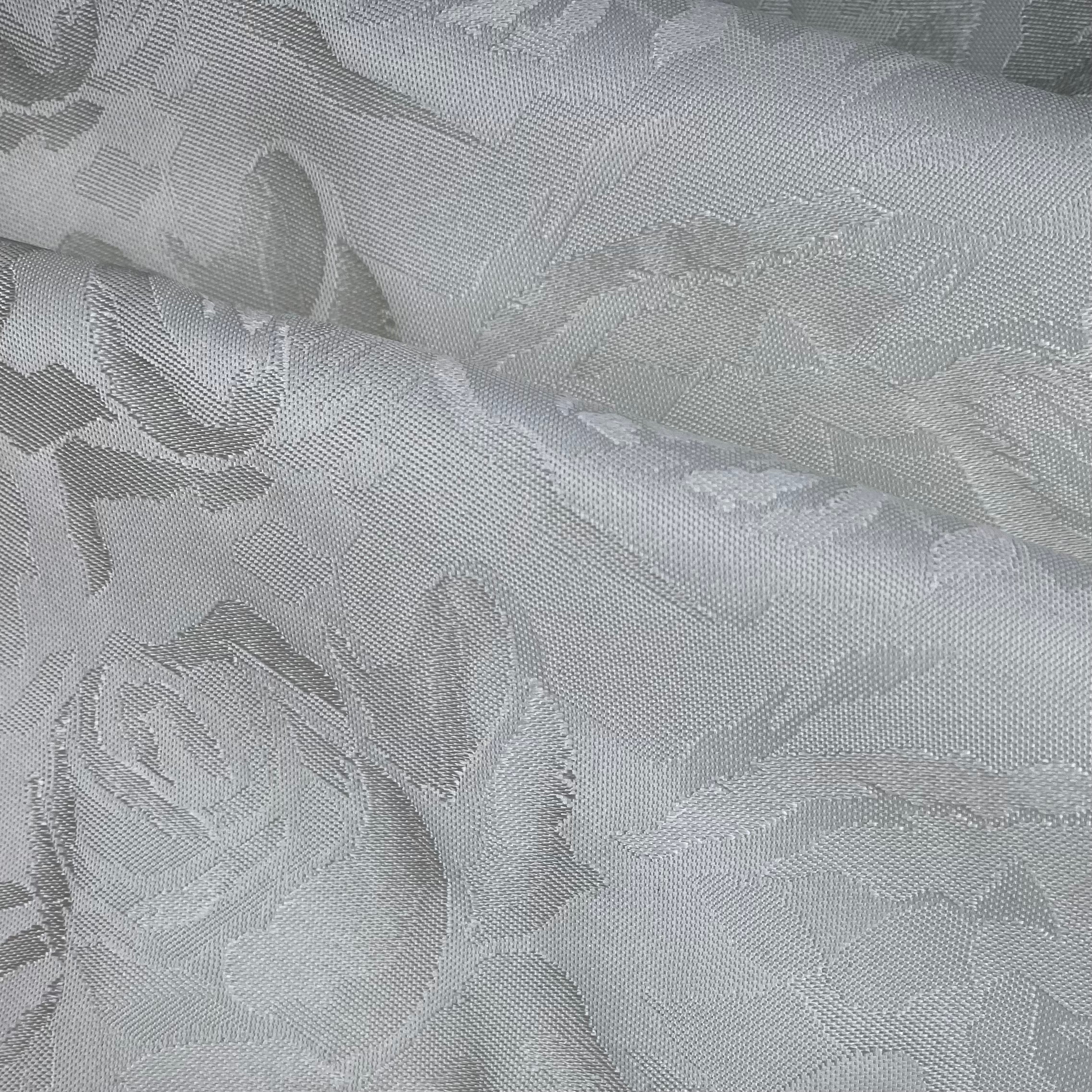 Floral Polyester Brocade - Ivory
