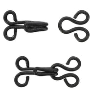 Hooks & Eyes - Silver - Size 0 - 14 Sets