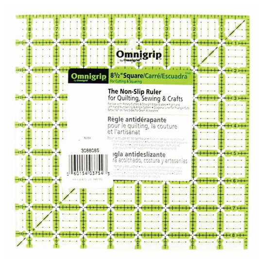 Non Slip Square Ruler - 6 1/2” x 6 1/2”