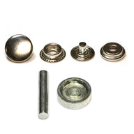 Heavy Duty Snaps with Tool - 15mm (5/8″) - 8 sets - Silver