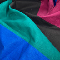 Striped Cotton - 60” - Black/Green/Blue/Purple