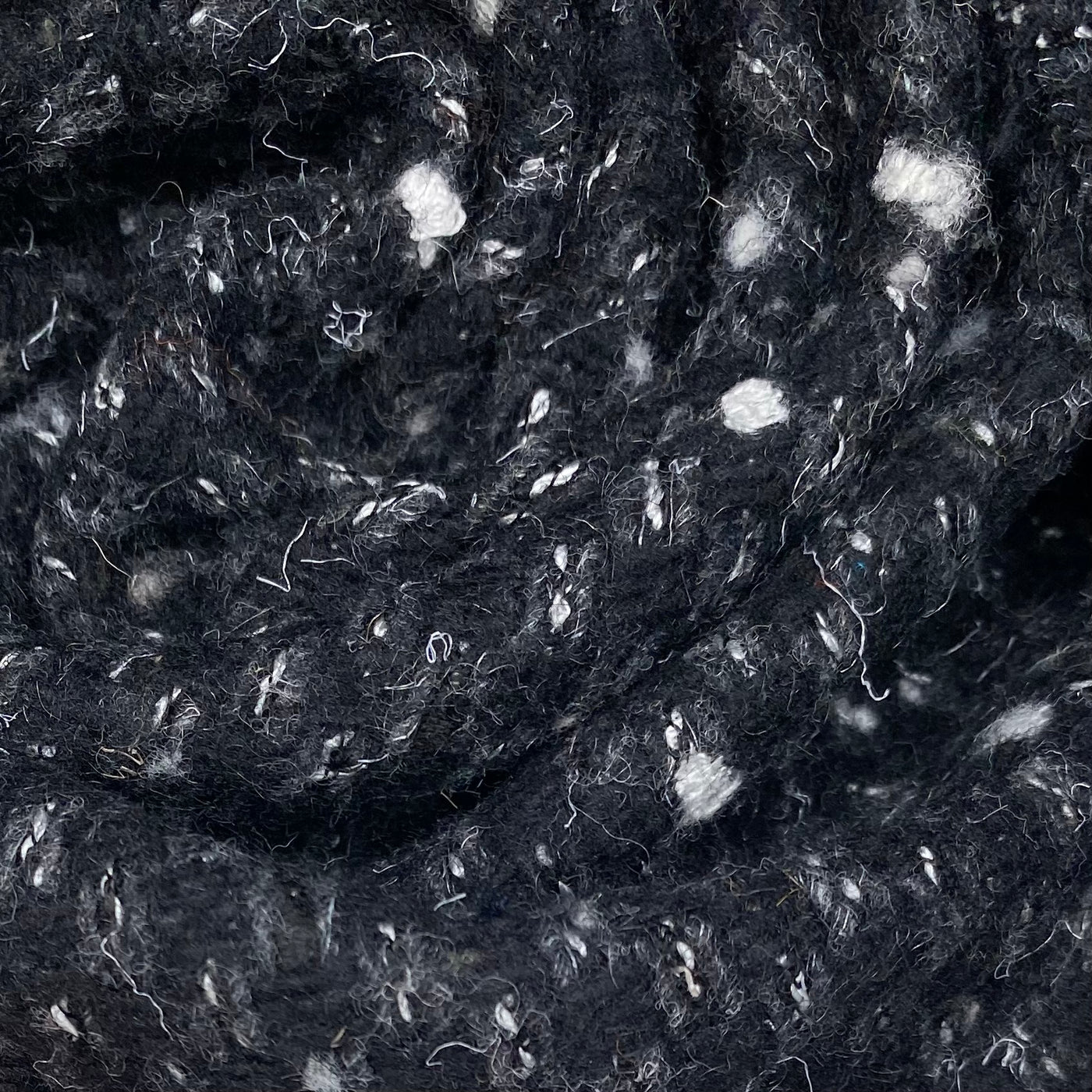 Wool Boucle - Black/Grey/White