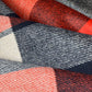 Wool Blend Plaid Coating - Remnant - Orange