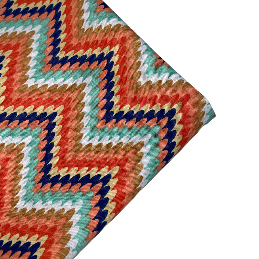 Quilting Cotton - Chevron - Remnant