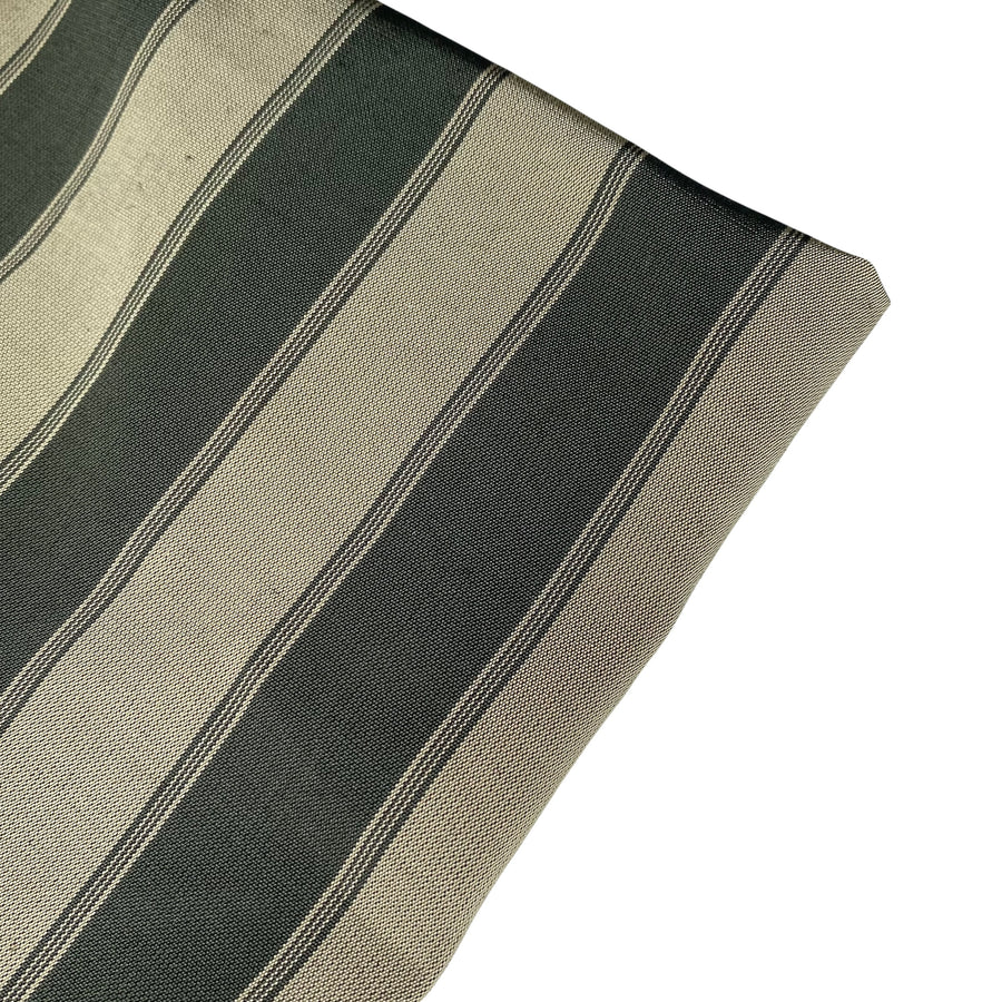Striped Silk Taffeta - Green/Gold