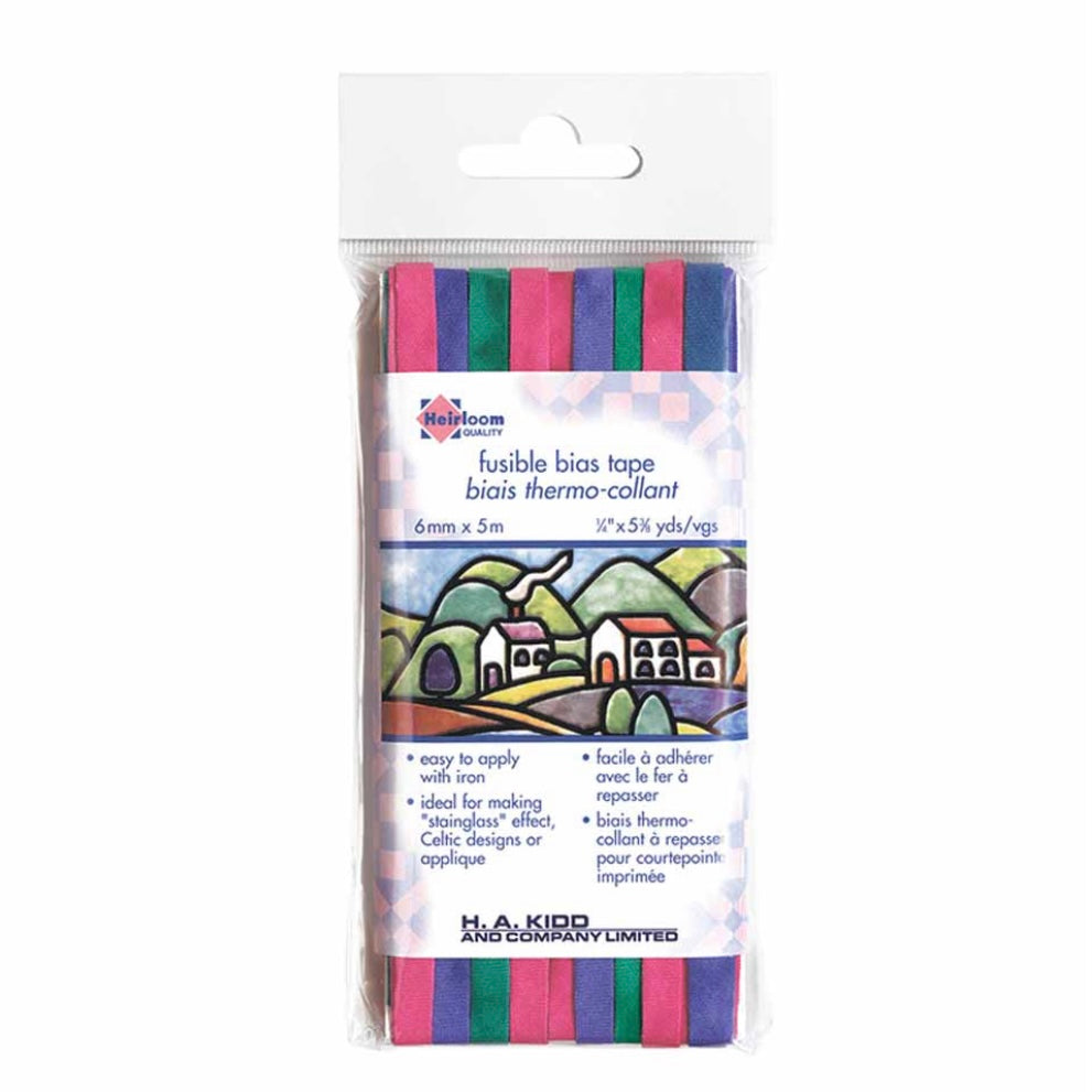 Fusible Bias Tape - 6mm x 5m Pack - Taupe Rainbow