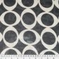 Printed Polyester Chiffon - Circles - Black/White