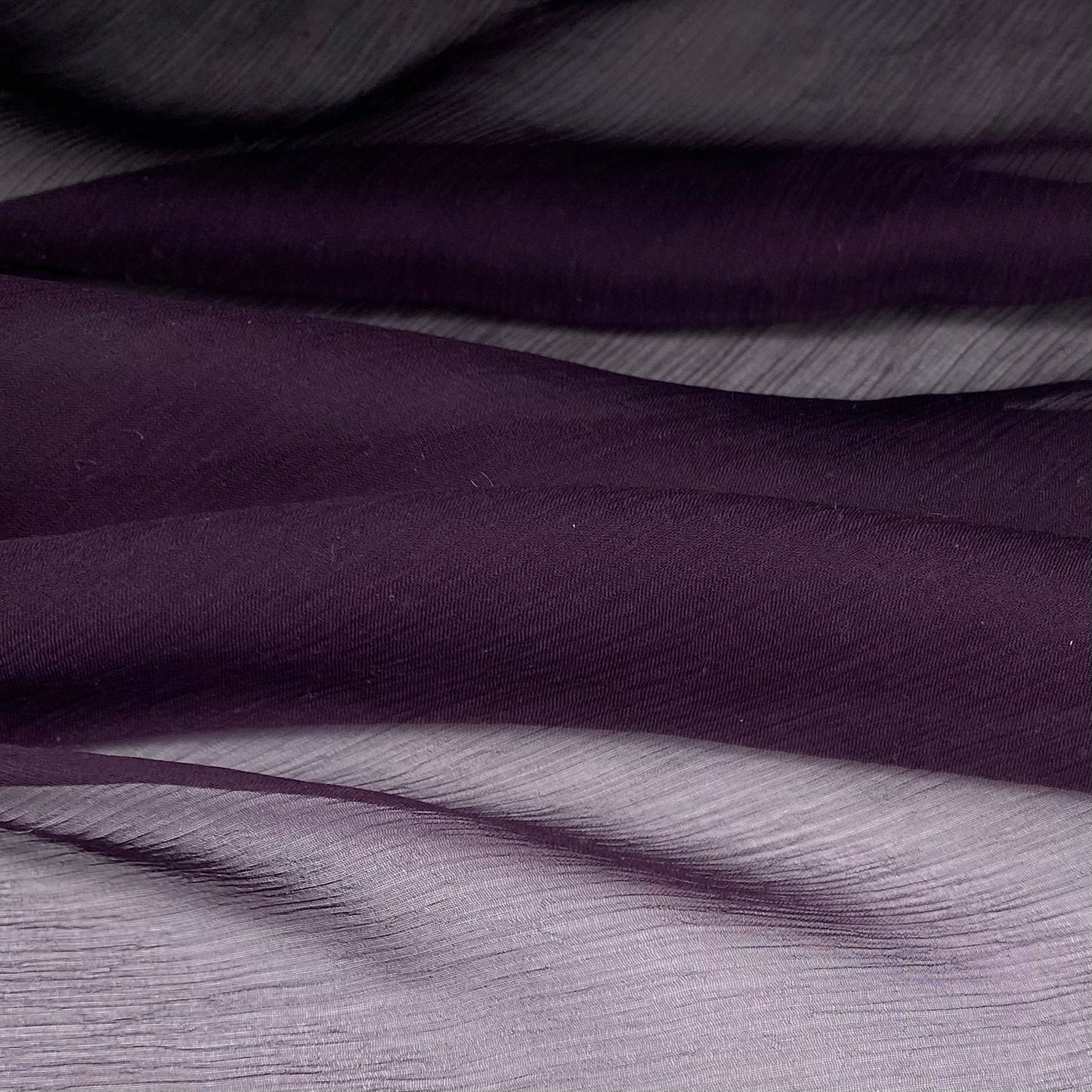Crinkled Silk Chiffon - Red