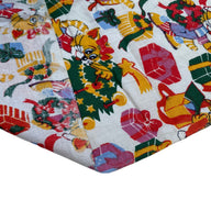Printed Cotton - Christmas Cats- White