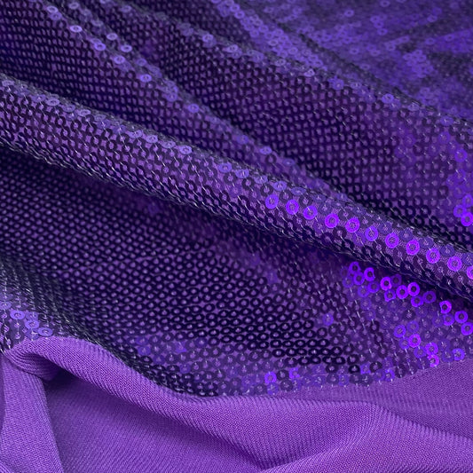 Sequin Knit - 60”- Purple