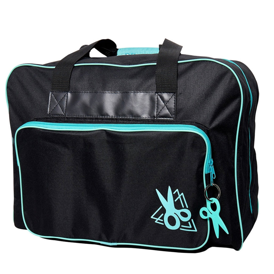 Sewing Machine Tote Bags - Black & Turquoise