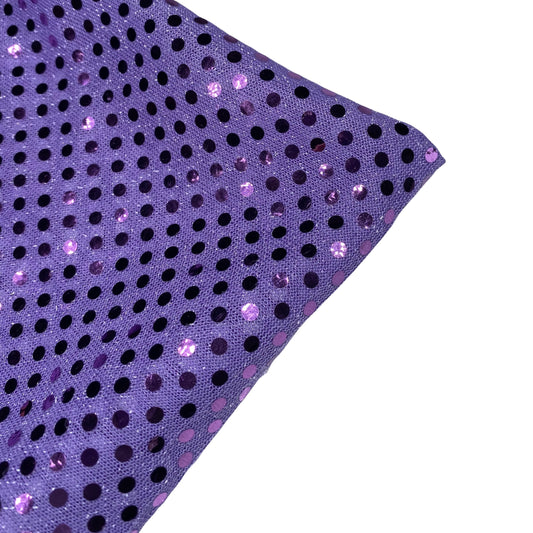 Faux Sequin Shiny Confetti Dot Knit - 44” - Lavender