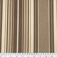 Sunbrella Striped Woven Upholstery - 48” - Brown/Beige/Taupe/Gold
