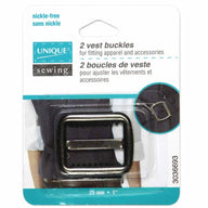 Vest Buckles - 19mm (3/4″) - Gunmetal - 2 pcs