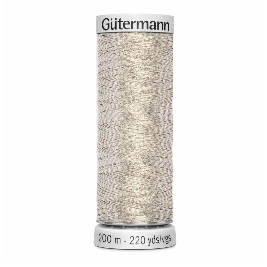 Dekor Metallic Thread - 200m - Grey