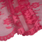 Scalloped Edged Floral Polyester Lace - 52” - Pink