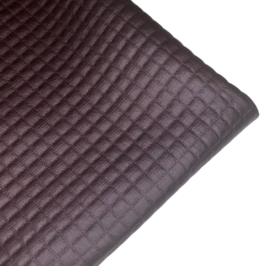 Embossed Square Stretch Vinyl - Burgundy