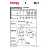 Dress/Blouse Sewing Pattern - Burda Style 6023