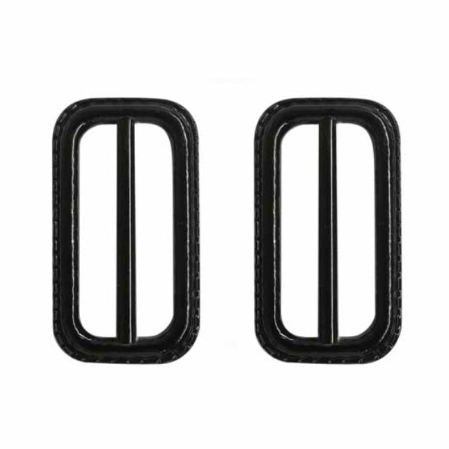 Trench Buckle - 25mm (1″) - Black - 2pcs