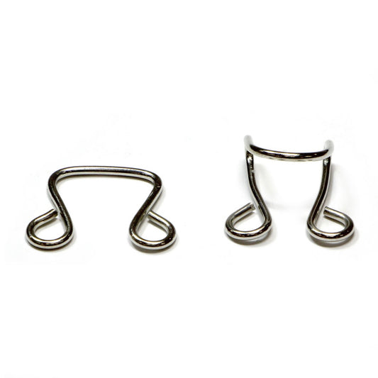 Hooks & Eyes - Nickel - 22mm x 19mm - 3 Sets
