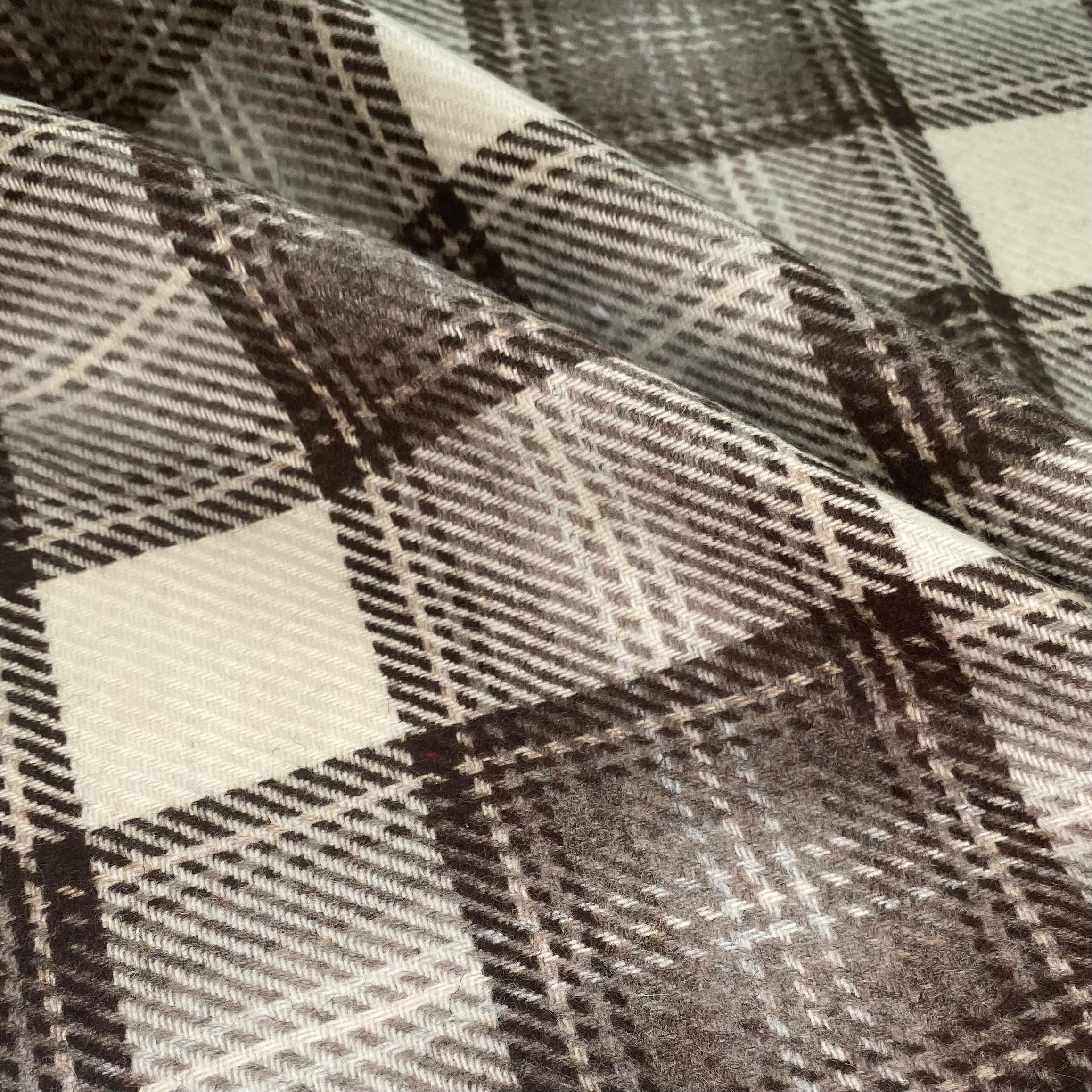Wool Plaid - Beige/Brown