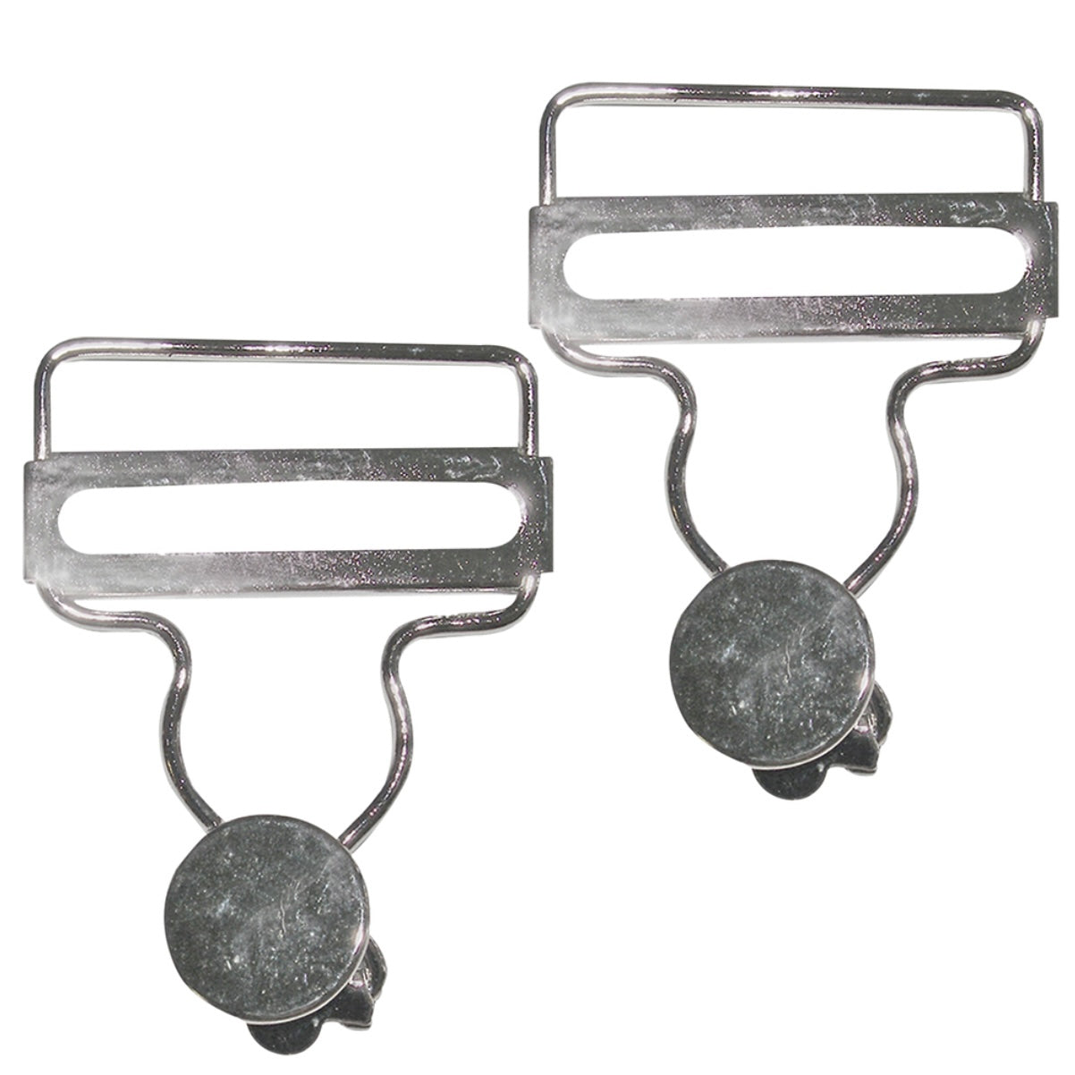 Overall Buckles - 2 pcs - Silver - 38mm