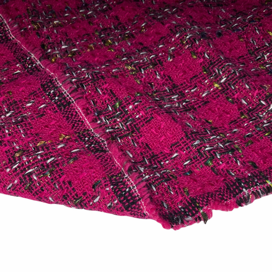 Boucle Wool Coating - Pink