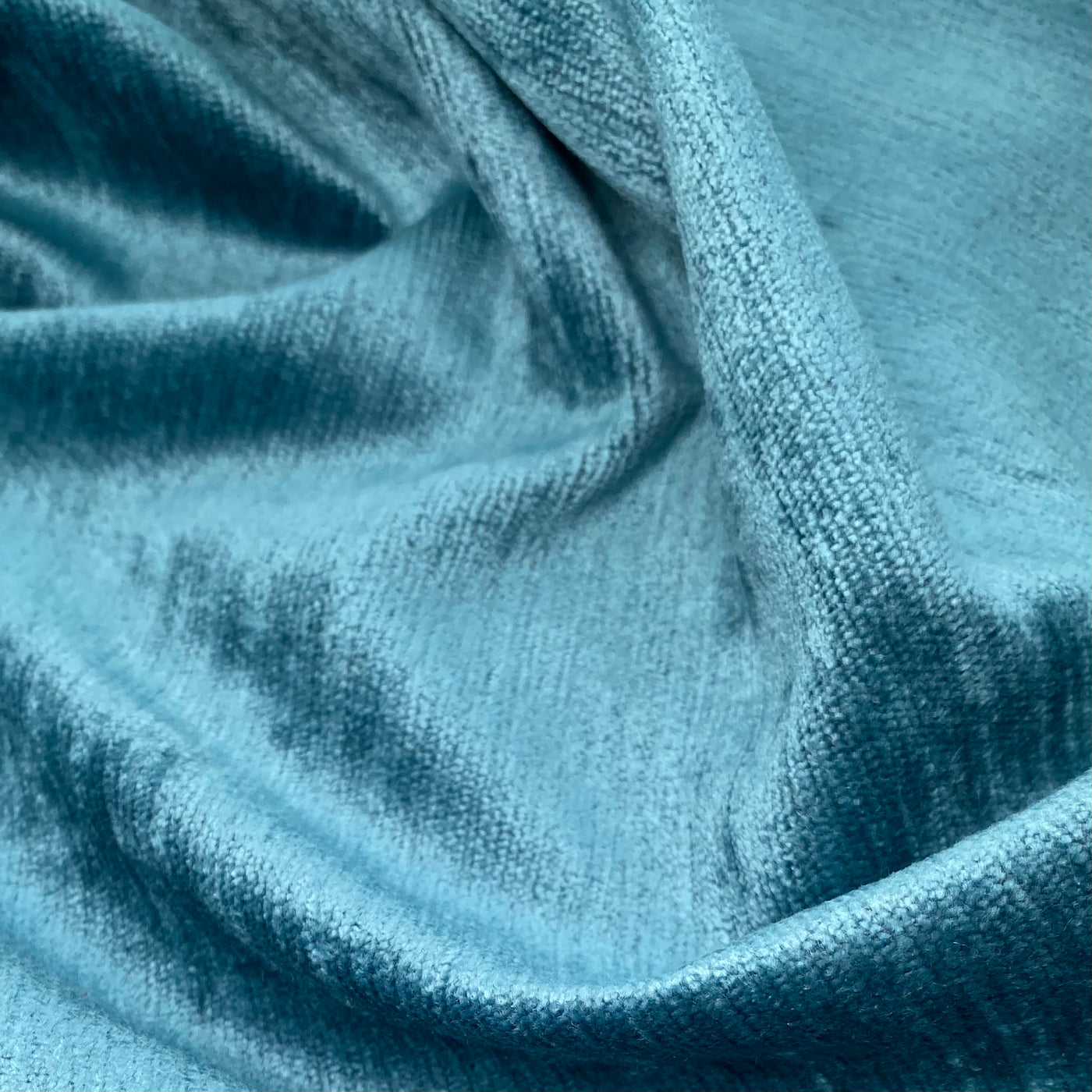 Velvet Upholstery - Designer Remnant - Blue