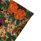 Floral Printed Polyester - 44” - Purple/Brown