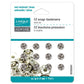 Sew On Snap Fasteners - 7mm (5/16″) - 12  sets - Black